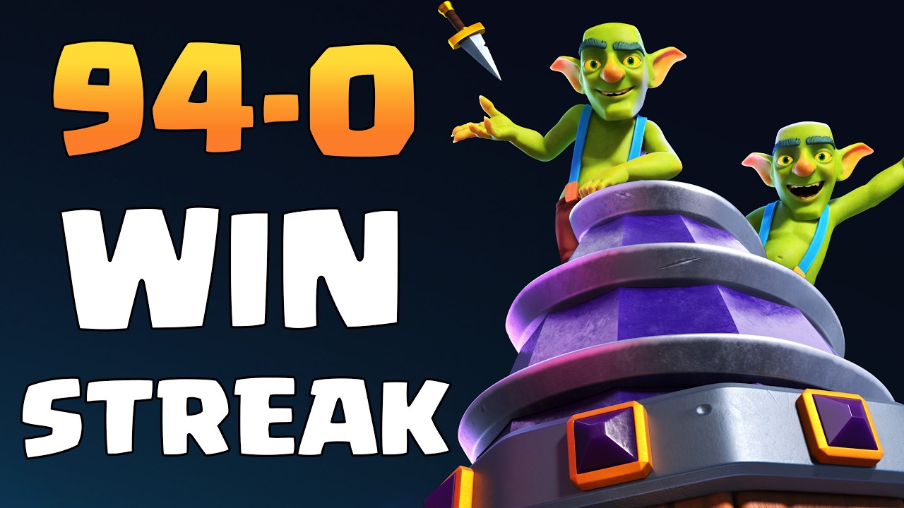 I WON 94 Matches in a Row in Clash Royale