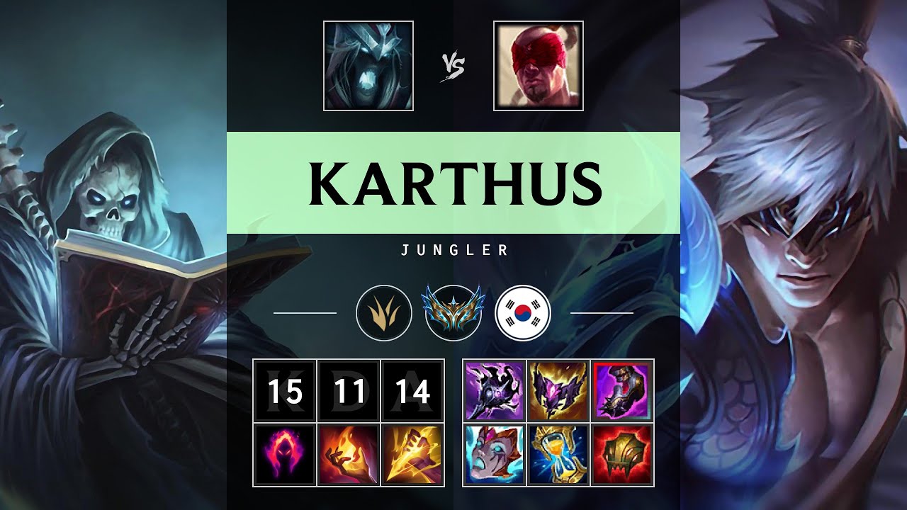 Karthus Jungle vs Lee Sin - KR Challenger Patch 25.18