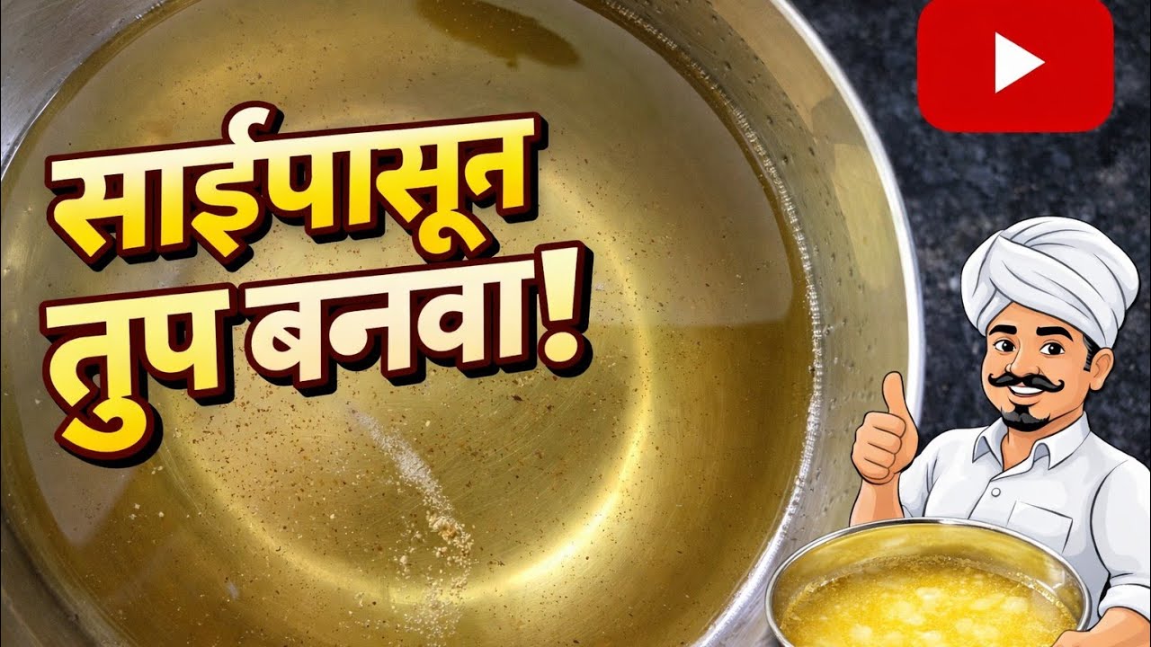 5 दिवस साठवलेल्या सायीपासून दाणेदार तूप | घरचं शुद्ध तूप बनवण्याची सोपी पद्धत |No Fridge No iceqube 