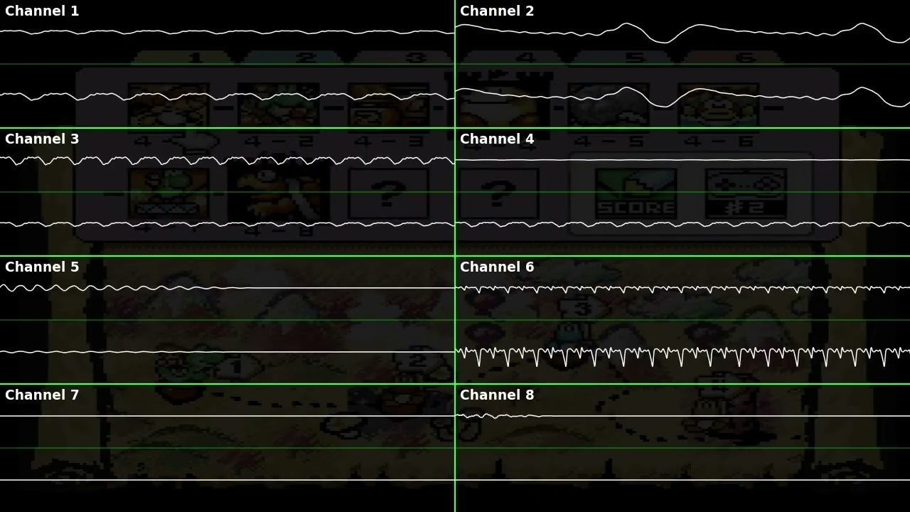 Yoshi Island Map Melody oscilloscope deconstruction