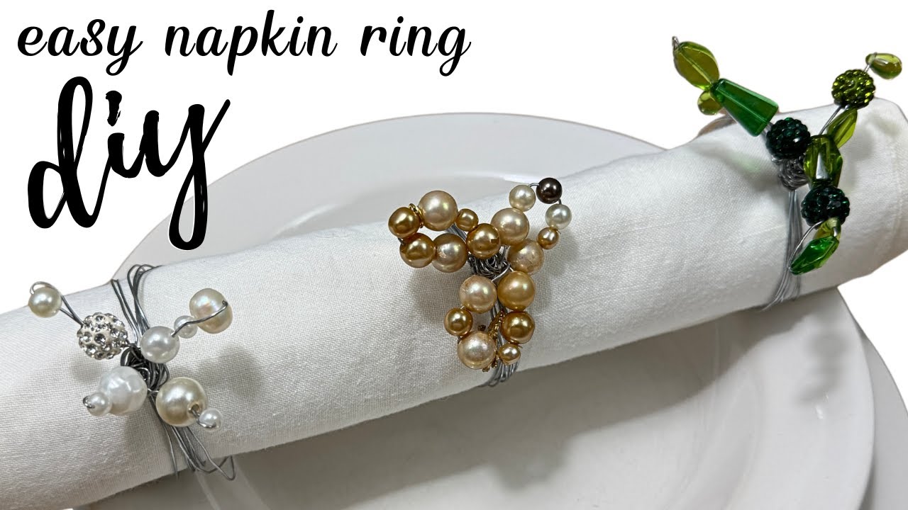 DIY Beaded Napkin Rings Everyone's Making Right Now