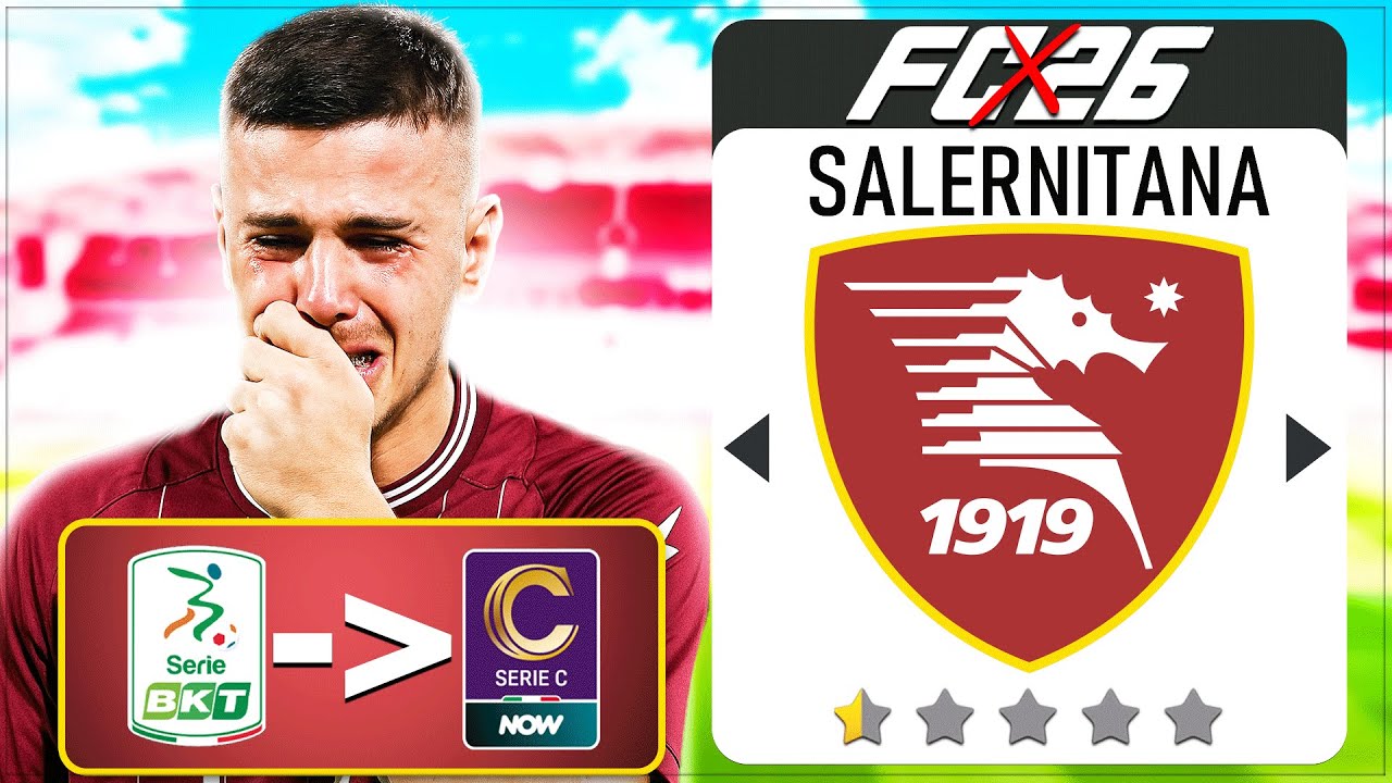 RICOSTRUISCO LA SALERNITANA DOPO LA SCANDALOSA RETROCESSIONE IN SERIE C!! SPARIRA' DALLA CARRIERA!!