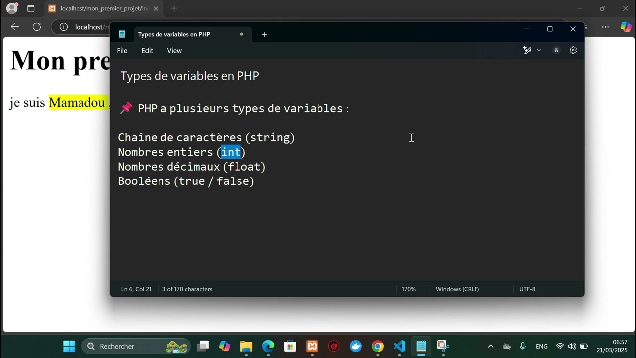 PHP Variables & Affichage – Apprends les bases 🚀