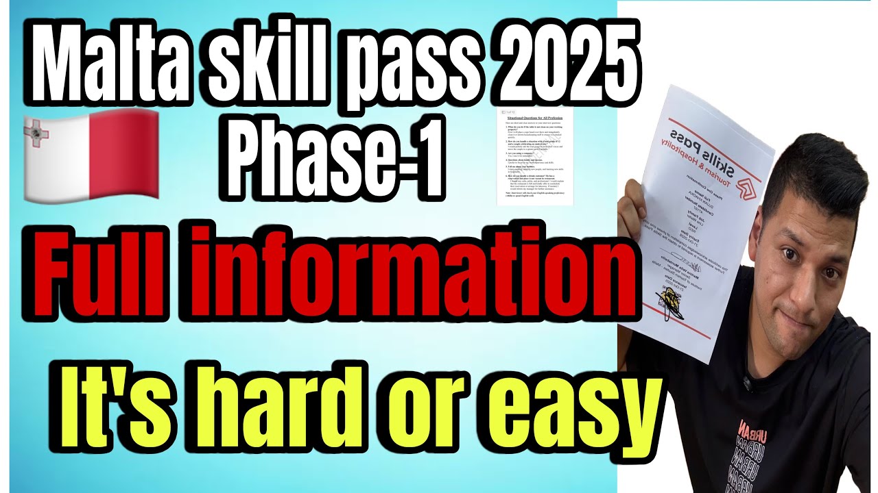 Malta skill pass phase-1 full information #job #maltatravel #europeantravel @sujankazi3281 