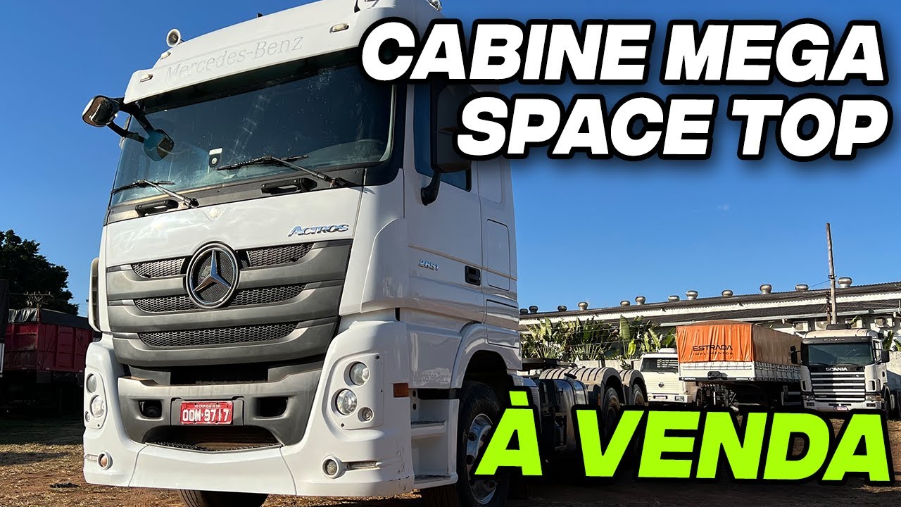 UMA DAS MAIORES CABINES DA CATEGORIA E &Eacute; MUITO GRANDE MESMO: Mercedes Benz 2651 Megaspace 2018 6x4