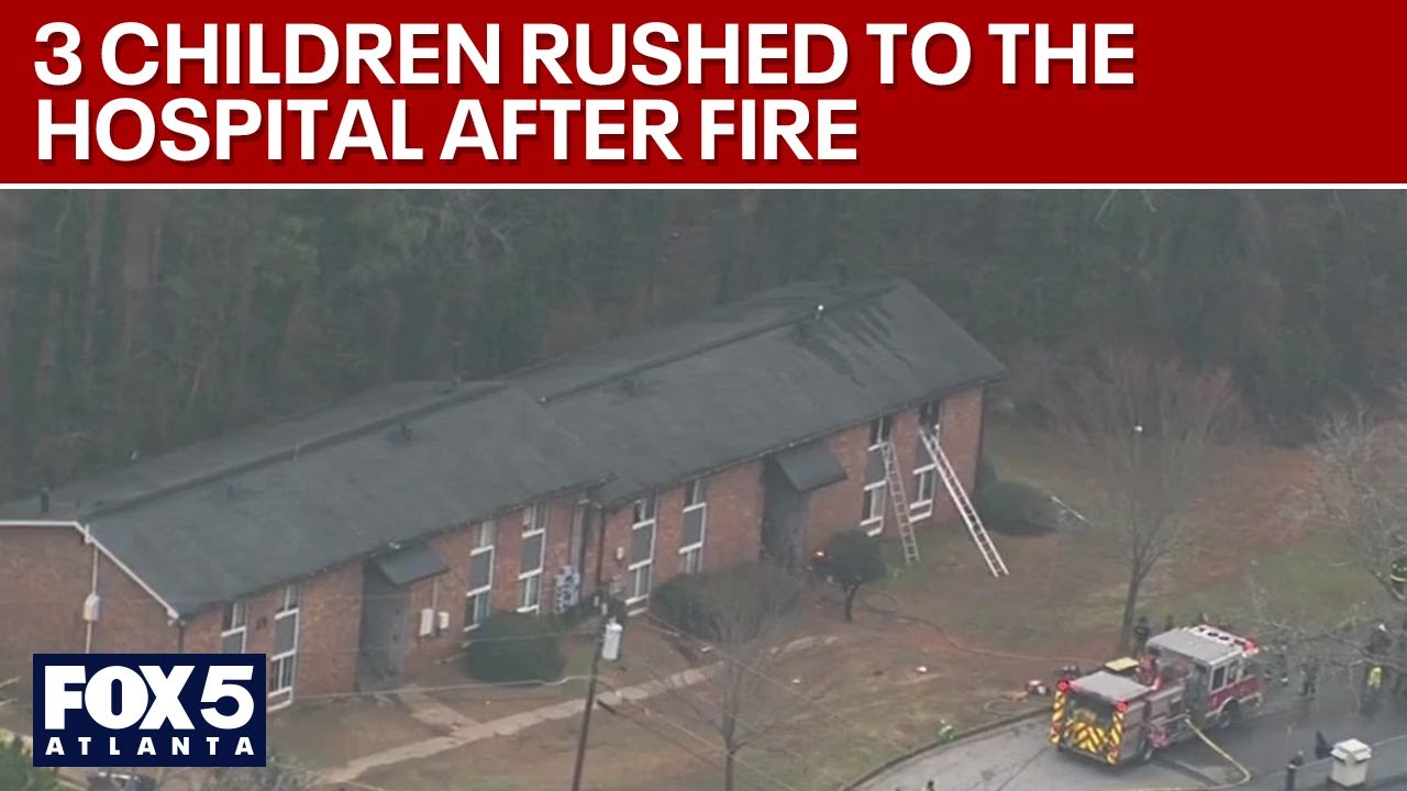 Children rushed to hospital after fire | FOX 5 News