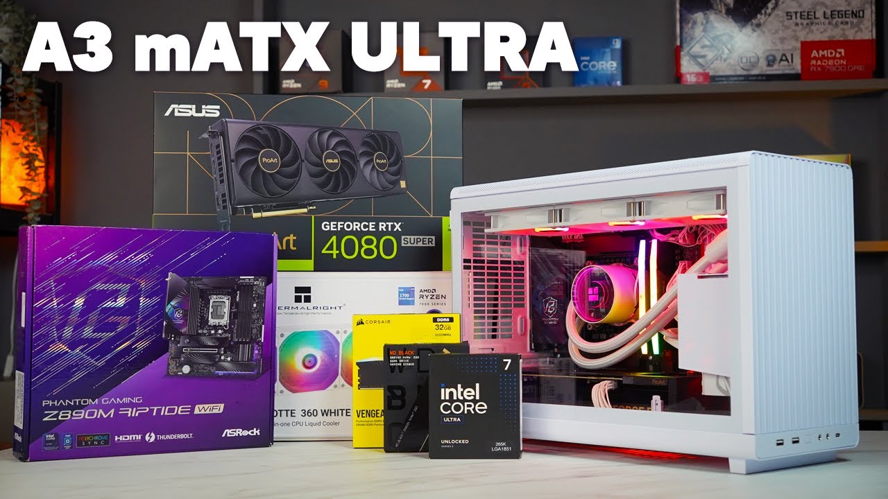 Даём волю чувствам mATX! Корпус Lian Li A3 с RTX 4080 и Core Ultra 7 265k