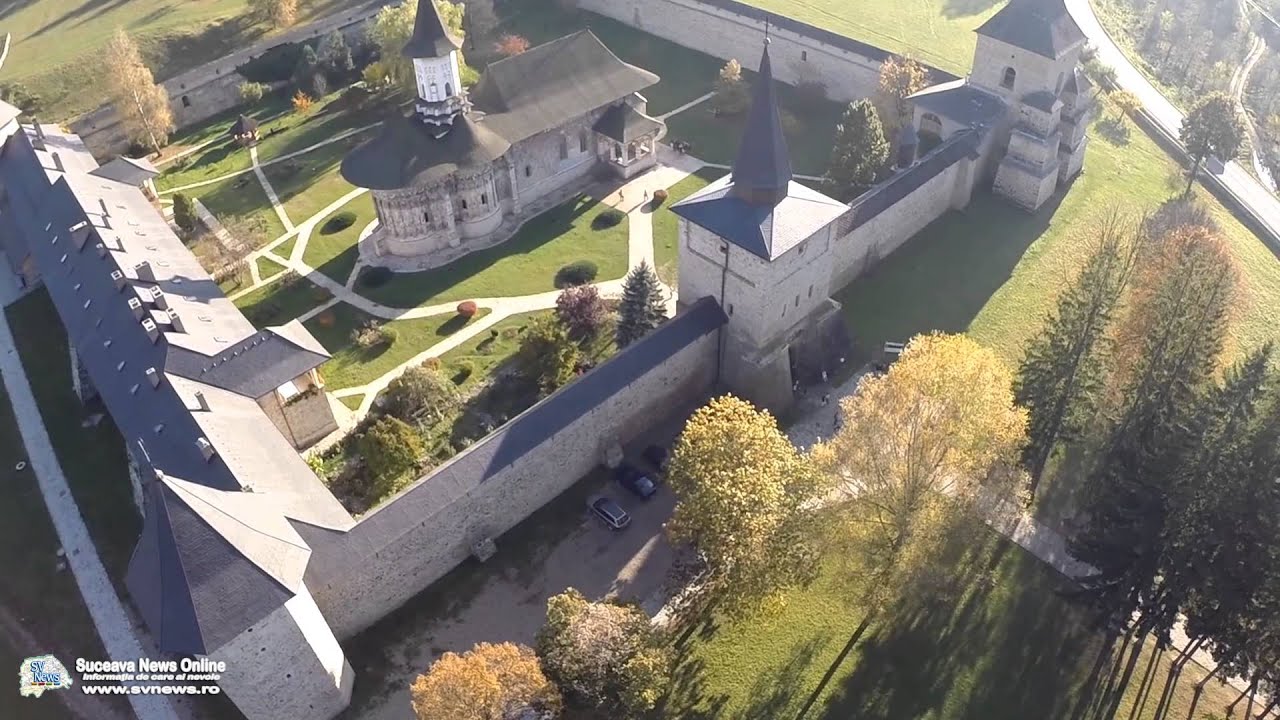 Mănăstirea Suceviţa (filmare aeriană)