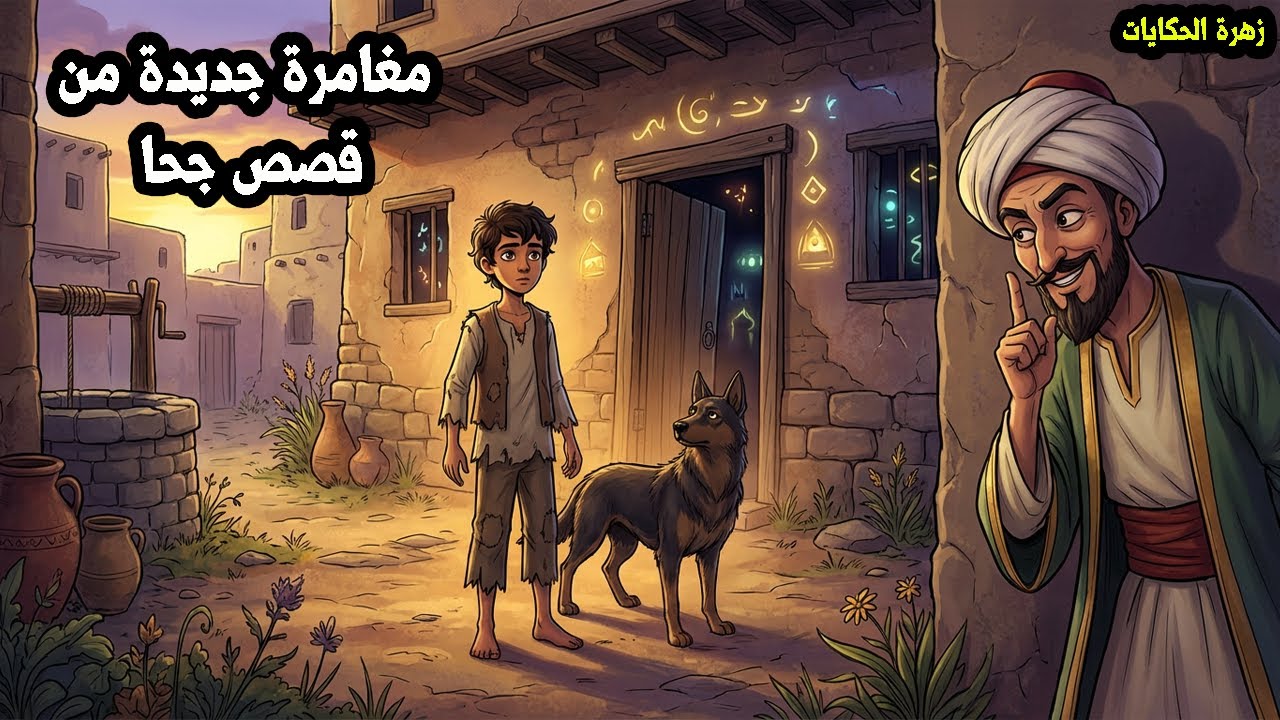 قصة الفتى اليتيم والكلب الوفي وسرّ البيت العجيب!! وحيلة جحا الذكي #جحا @زهرة الحكايات