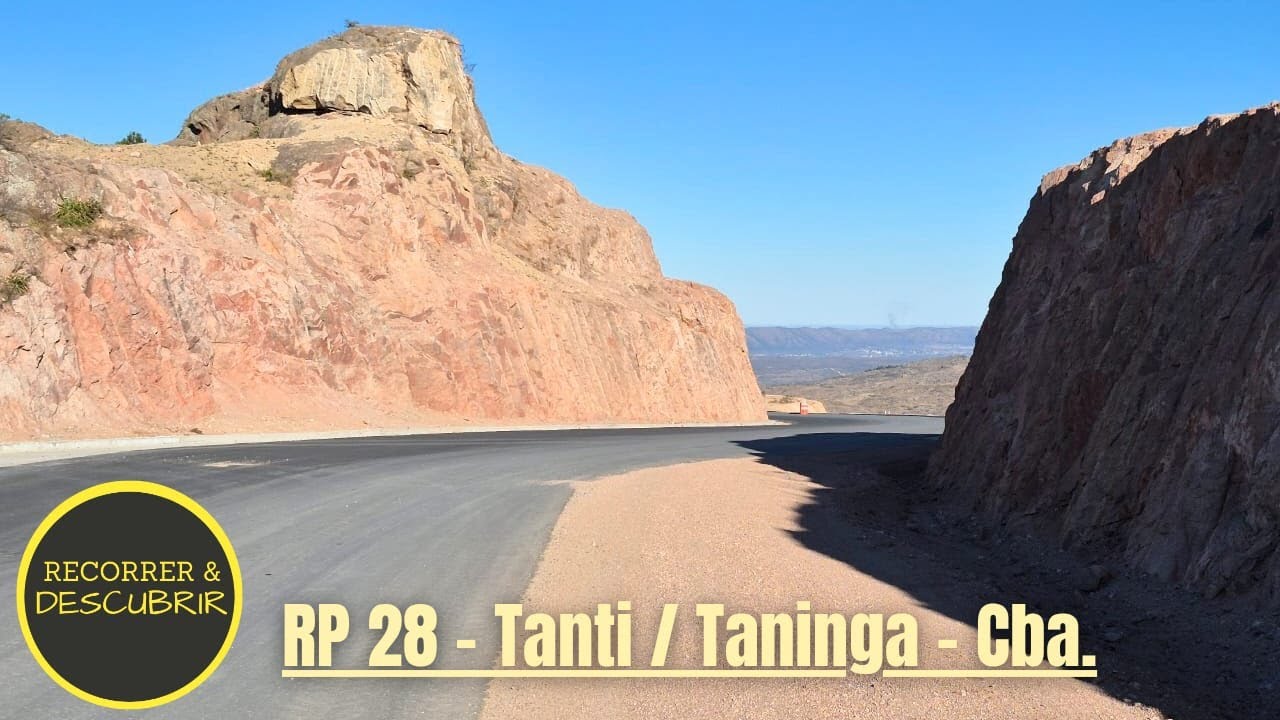 Nuevo primer tramo de Ruta Pcial N° 28 desde Tanti a Taninga, Córdoba -