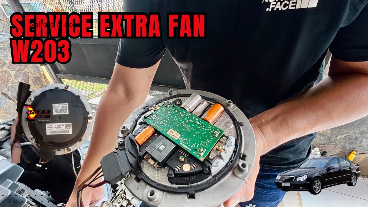 DIY Extra Fan (Cooling Fan) W203 Repair!!!