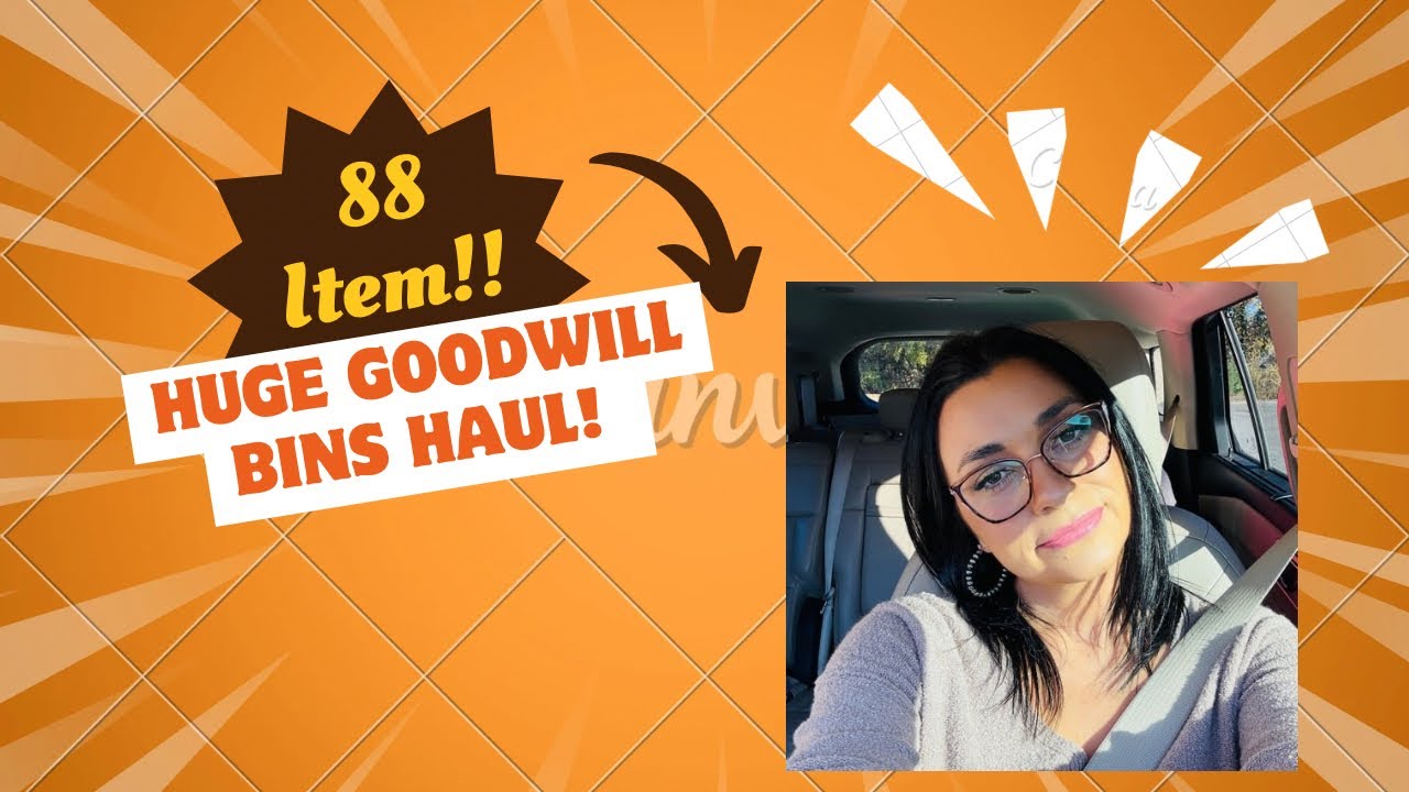 Huge 88 Item Goodwill Bins Haul!! | Everything I for for 1$ to sell on Poshmark and eBay!