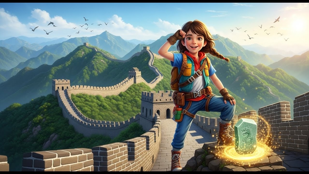 “Mary’s Amazing Adventure: The Secret of the Great Wall! 🏯✨”