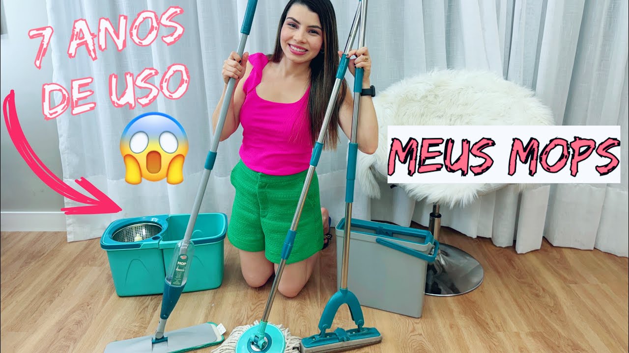 MOPS DE LIMPEZA APÓS ANOS DE USO: MOP FLEX, MOP PRO GIRATÓRIO, MOP SPRAY | #PALOMASOARES