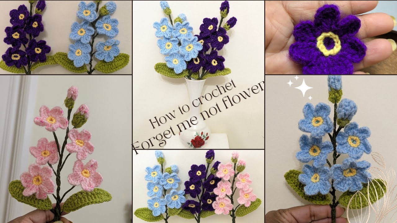 Easy Crochet Flower🌸 :PART 1# Crochet flower and bud# Step-by-Step Tutorial for Beginners!