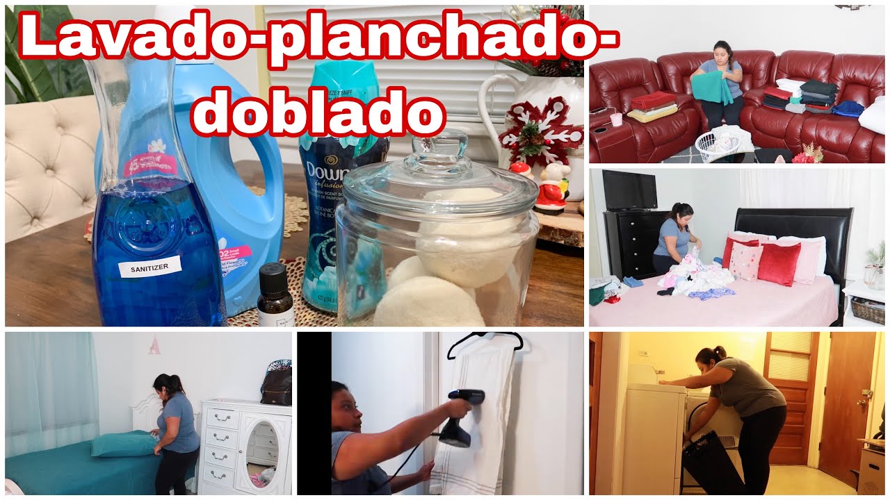 LAVADO - PLANCHADO - DOBLADO // MOTIVACION PARA LIMPIAR // RUTINA DE LAVADO