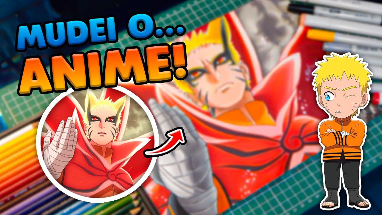 MELHOREI O MODO BARYON DO NARUTO?! | Drawing - Naruto Baryon Mode [Naruto VS Isshiki]