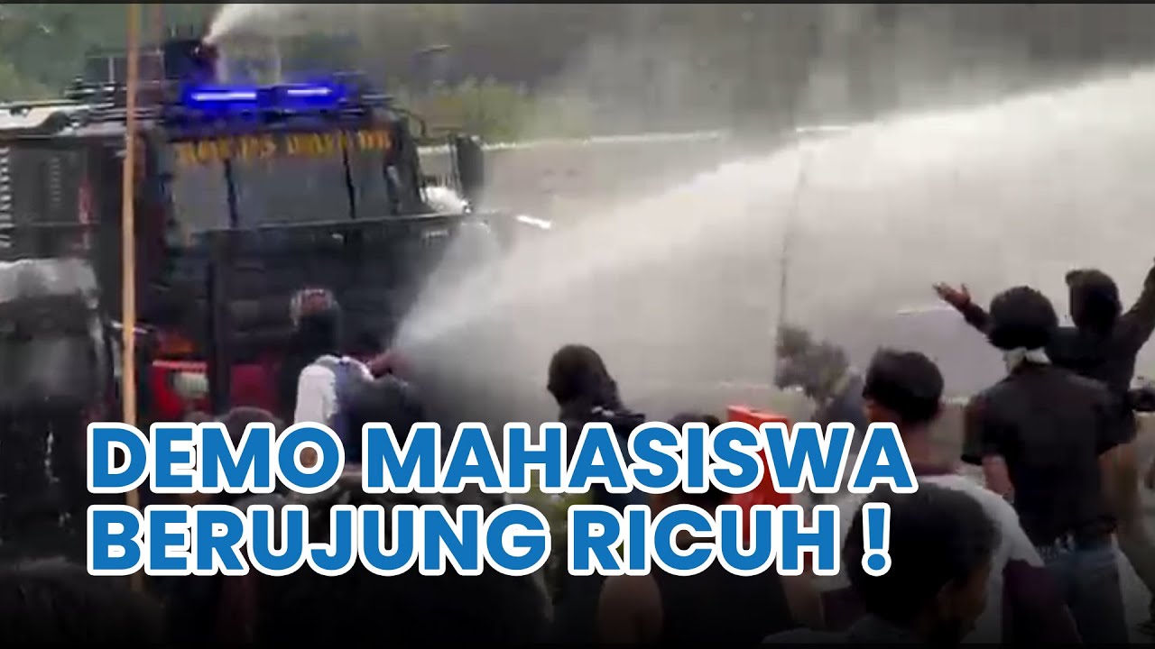 Demo Mahasiswa 28 Agustus di DPR Ricuh, Polisi Kerahkan Water Cannon