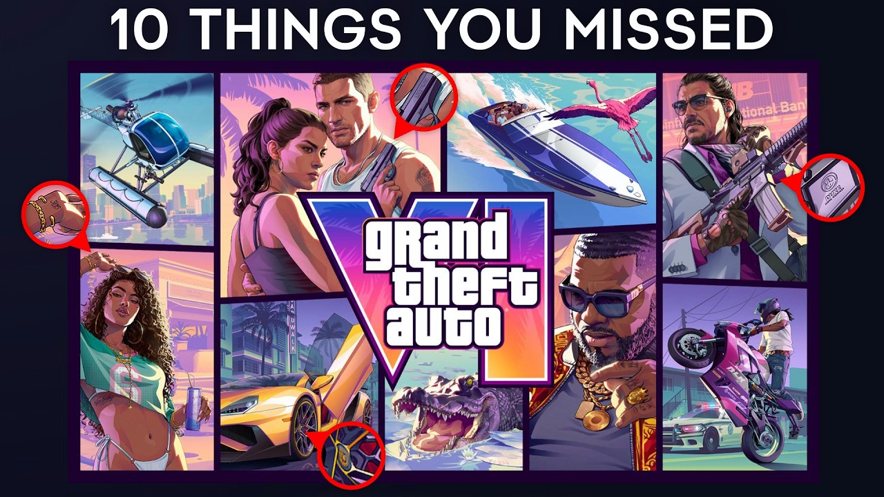 10 деталей, которые вы ПРОПУСТИЛИ в ОФИЦИАЛЬНОЙ обложке GTA 6!