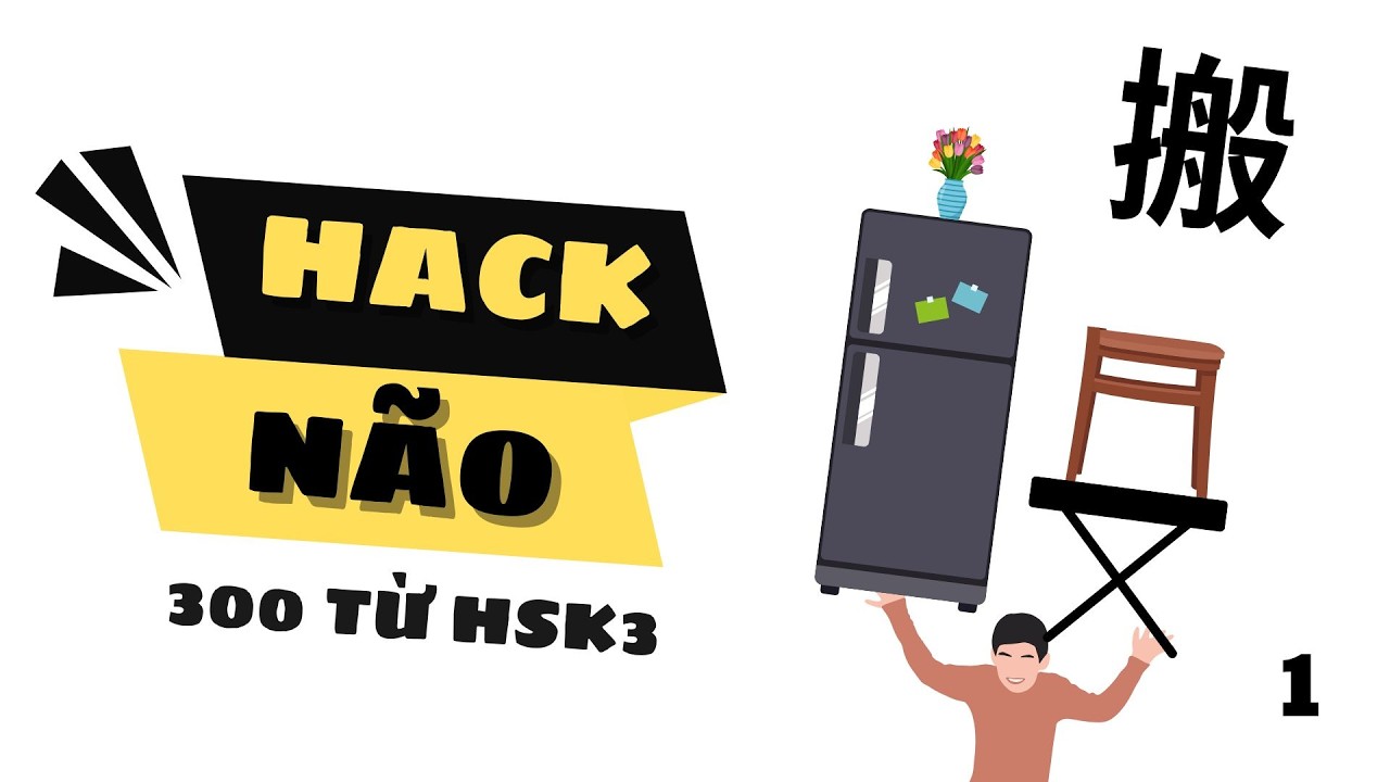 HACK NÃO 300 TỪ VỰNG TIẾNG TRUNG HSK3 | NHỚ NGAY MẶT CHỮ | PHẦN 1