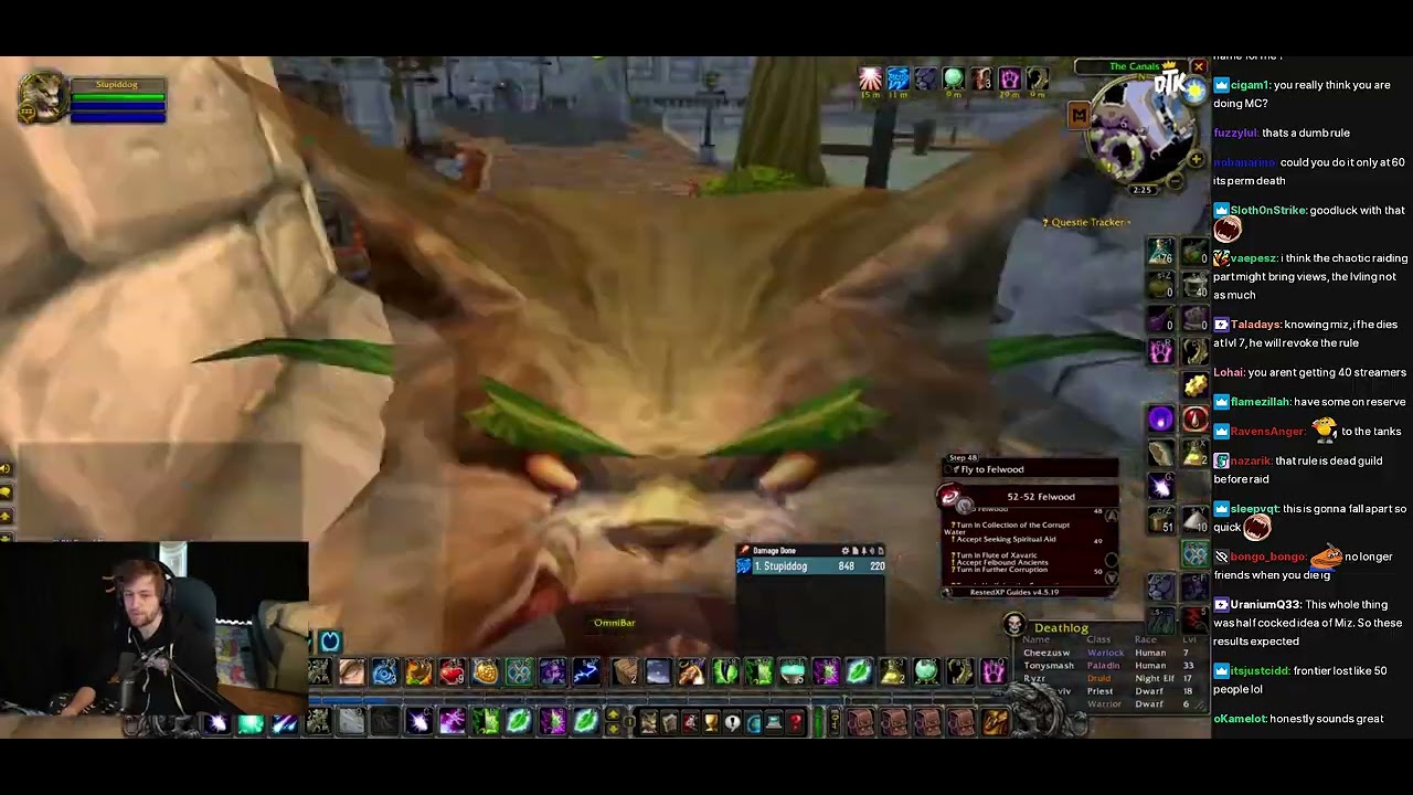 Vanilla Hardcore WoW Streamer Guild: Day 1 w/ Chat - (sodapoppin) - October 13, 2023