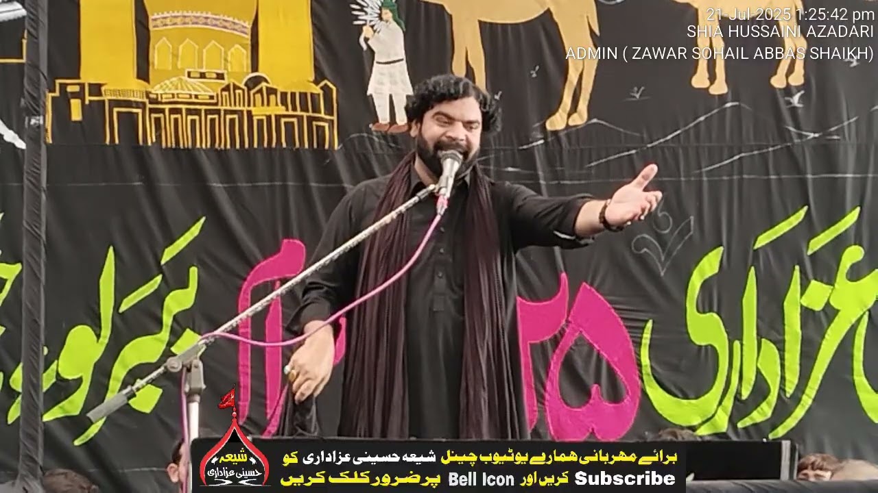 Zakir Syed Zakir Hussain Shah | 25 Muharram 2025 | Babarloi | New Sindhi Majlis |