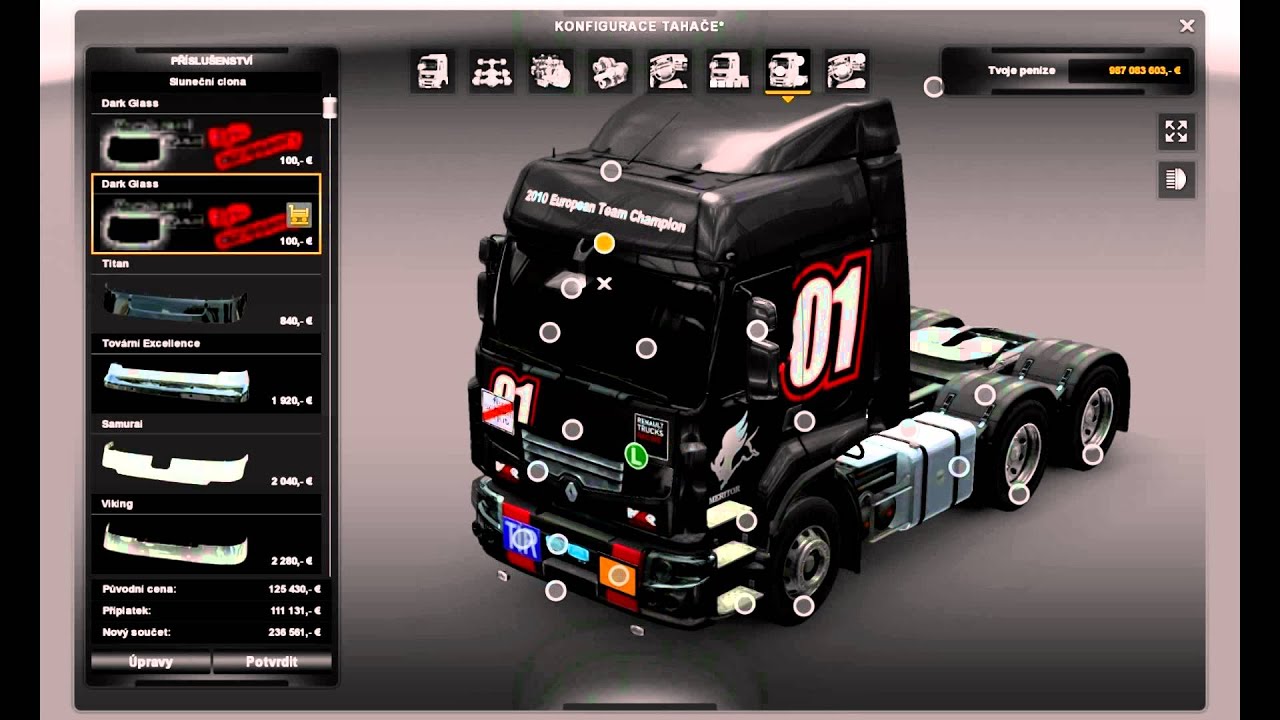 Euro Truck Simulator 2 Renault Premium Tuning MOD