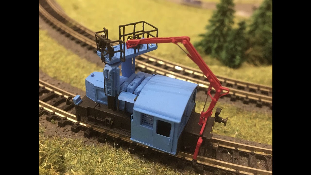 Modellbahn Spur N 1:160 - Arnold K&ouml;f mit Plattform und Kran - Ineo SCLE Ferroviaire