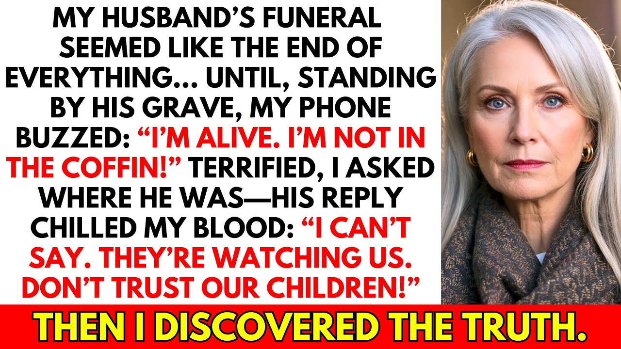 During My Husband’s Funeral, My Phone Buzzed With a Message: “I’m Alive, Don’t Trust Anyone”