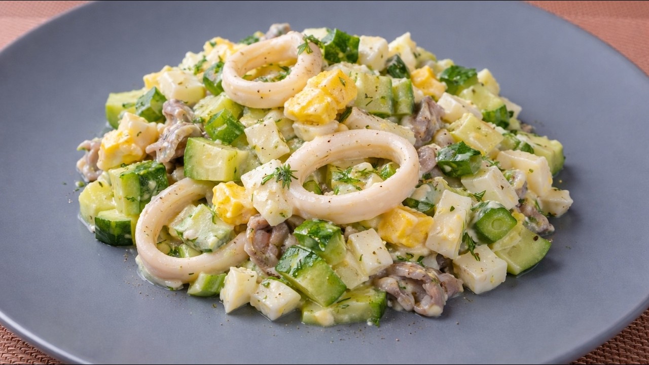 Dieser Tintenfischsalat ist unglaublich lecker – Einfach & schnell