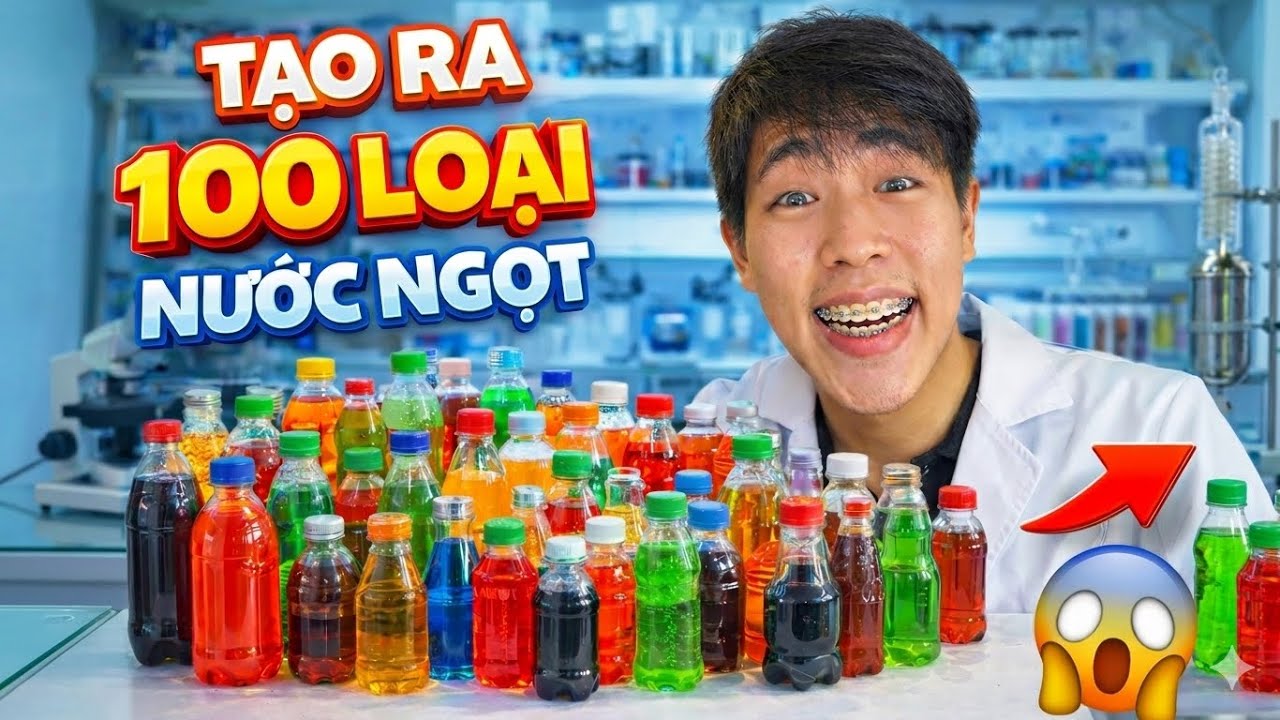 Tôi đã tạo ra 100 loại nước ngọt nổi tiếng trên thế giới