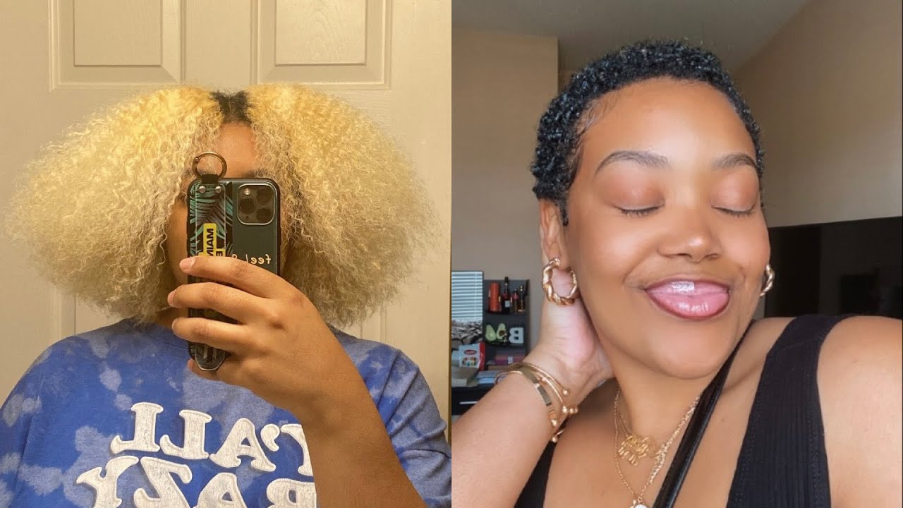 I CUT MY HAIR AGAIN!! | Big Chop #2 + Hitting 1,000 Subscribers