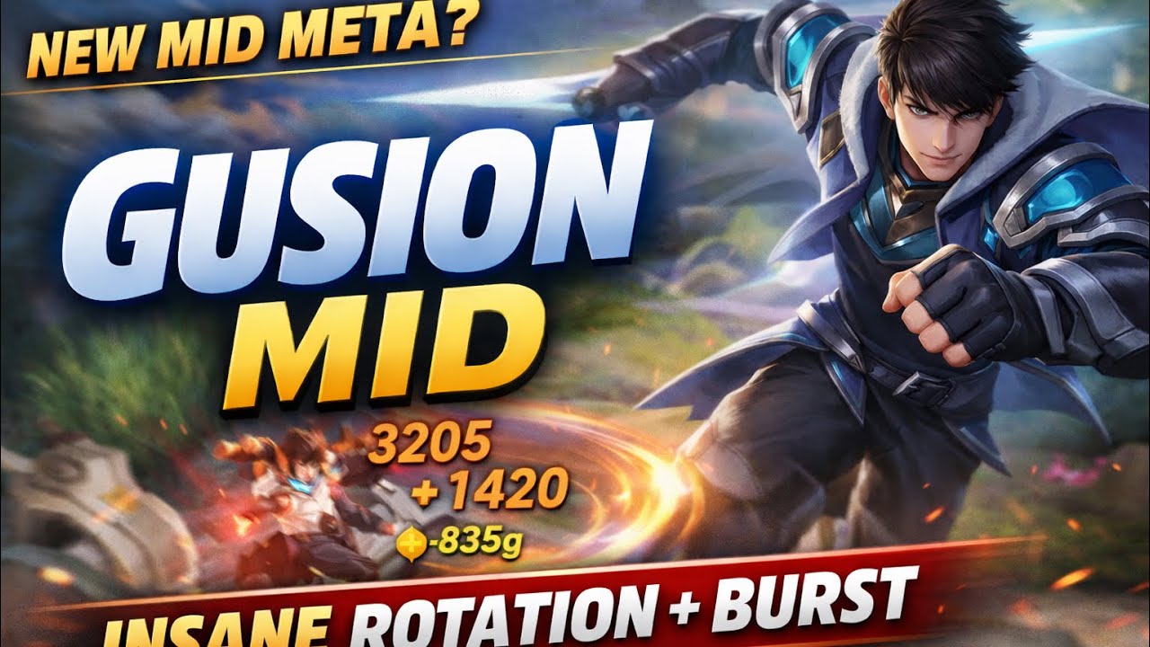 Stop Playing Gusion Wrong! Try This Mid Build Instead 😱