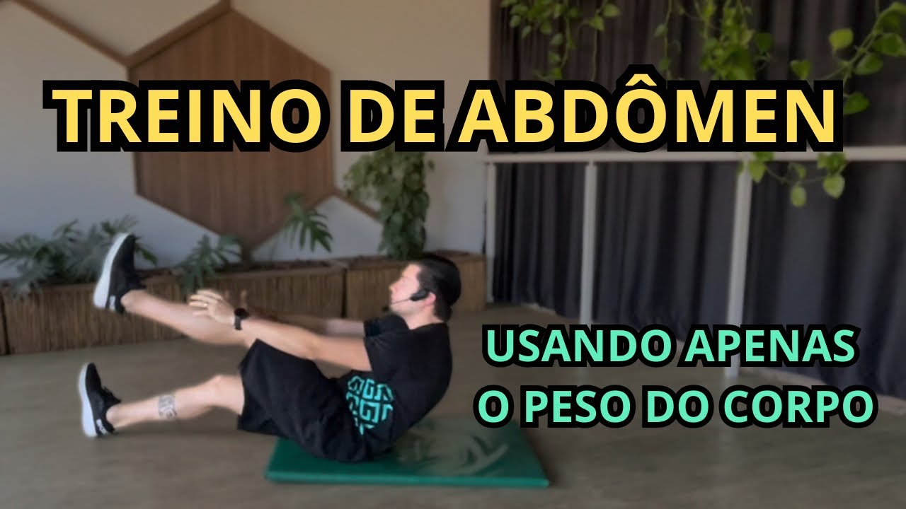 Treino de abdômen! Defina os músculos do core e pare de sentir dor na lombar.