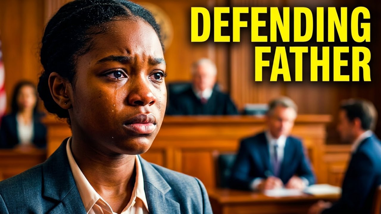 A 16-year-old Black girl, Maya, bravely defends her father in court