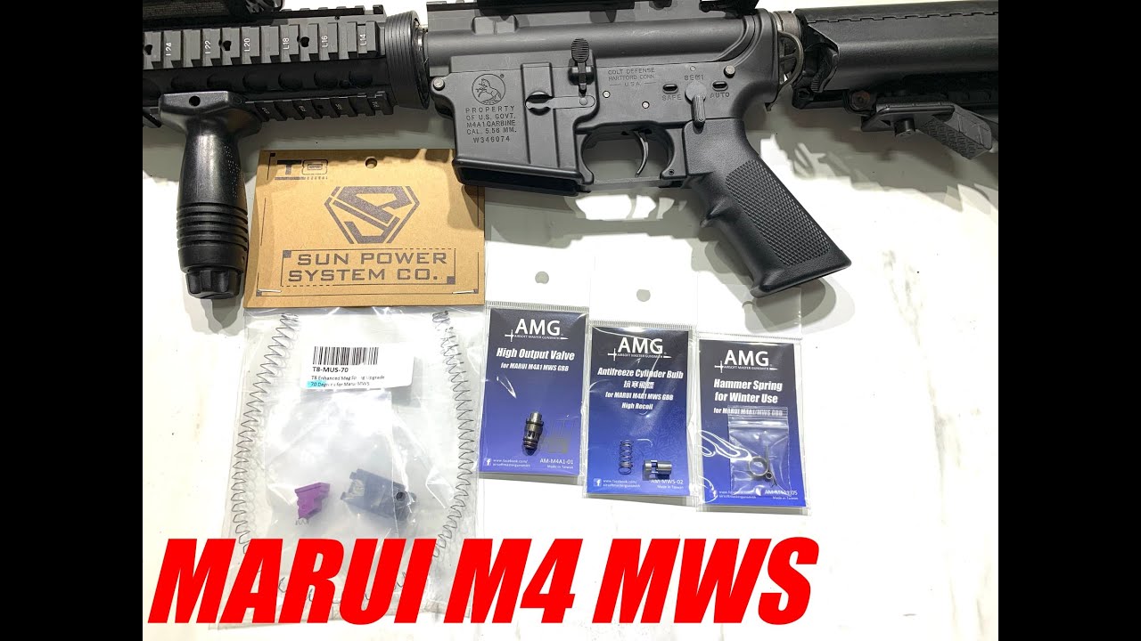 MARUI MWS GBB  UPGRADE  拆裝示範與套件介紹測試