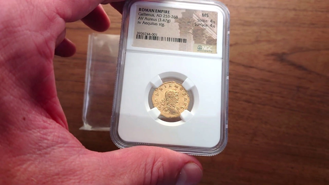 Moneta antyczna. Cesarstwo Rzymskie. Gallienus AV-aureus  - Aukcja 21 Niemczyk na www.aukcjamonet.pl