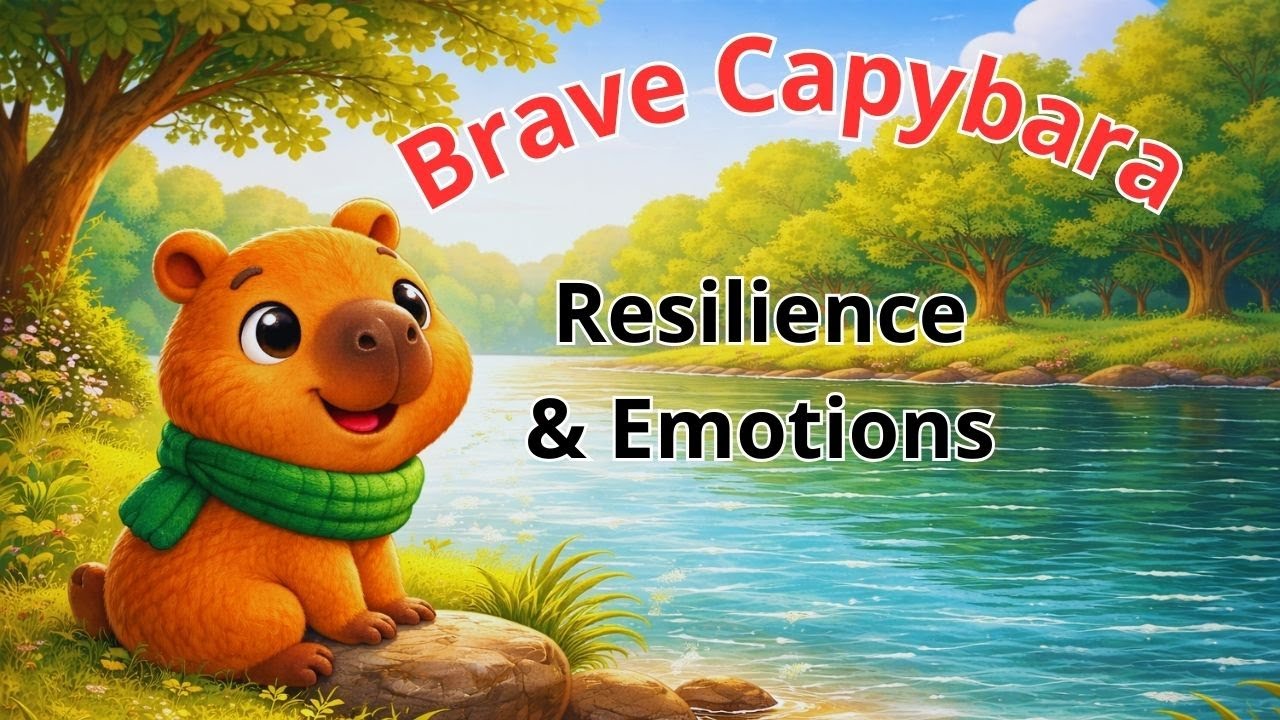 🐹✨ Brave Capybara | Celebrating the Journey 💛 Resilience & Emotions 🌈 Kids Bedtime Story