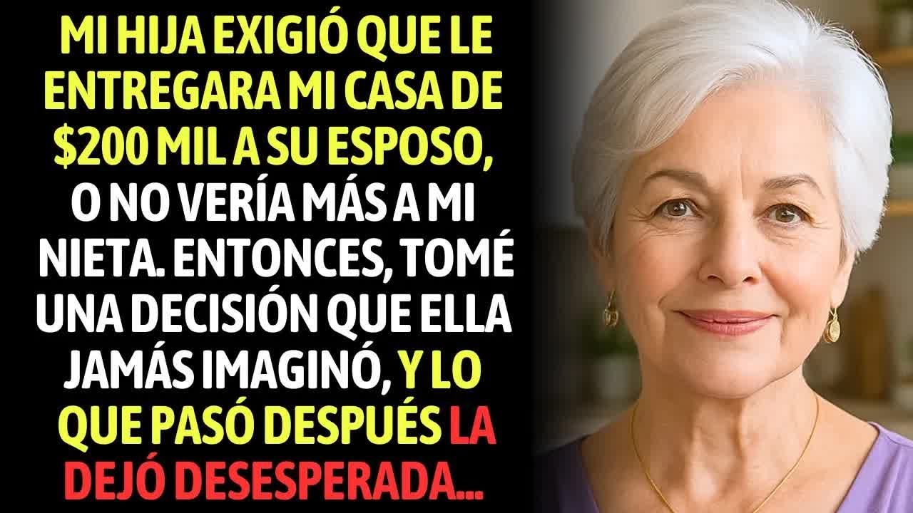 Mi Hija Exigió Que Le Entregara Mi Casa De $200 Mil A Su Esposo, O No Vería Más A Mi Nieta, Ento