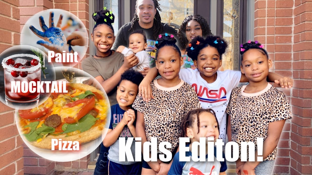 MY BOYFRIEND THROWS A PIZZA & PAINT PARTY FOR MY 9 KIDS!