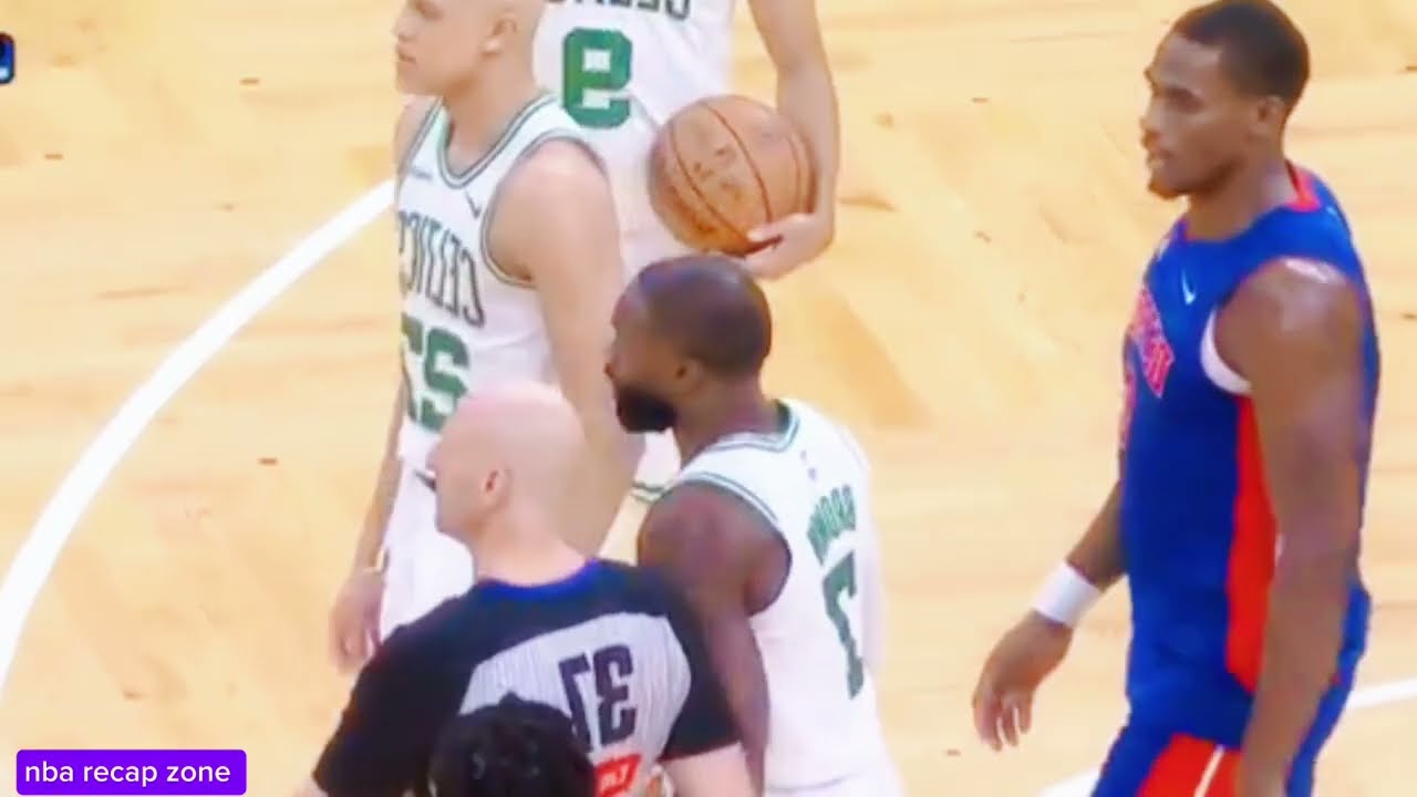 Jaylen Brown Raises His Fist at Isaiah Stewart 😳 NBA Almost Erupts
