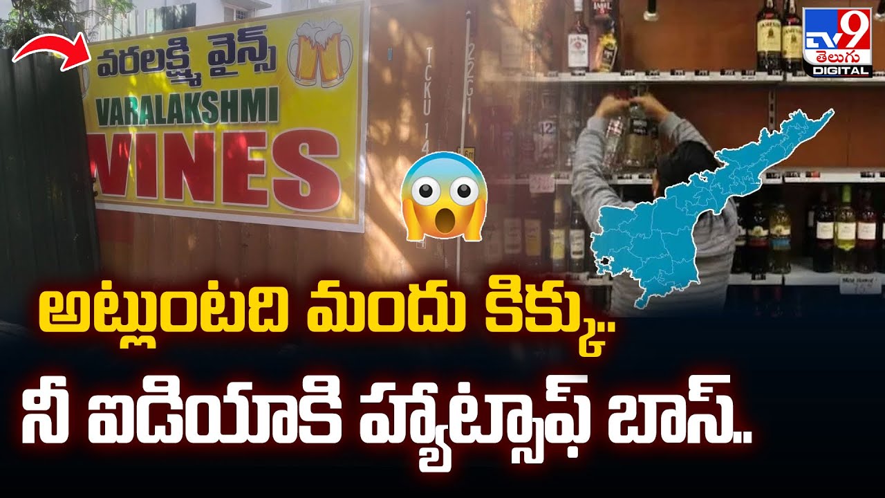 Wine Shop : నీ ఐడియాకి హ్యాట్సాఫ్‌ బాస్‌..అంతే!  | New wine shop in an iron Container in Vizag -TV9