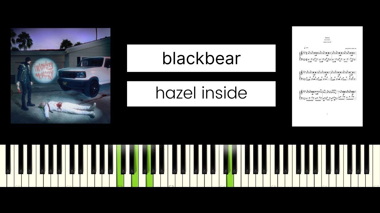 blackbear - hazel inside (BEST PIANO TUTORIAL & COVER)