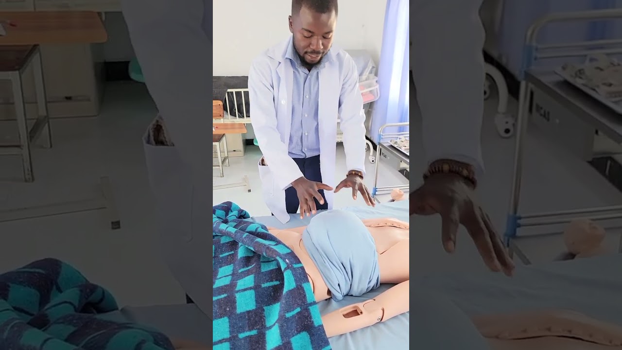 Abdominal examination of a pregnant woman 🤰 
