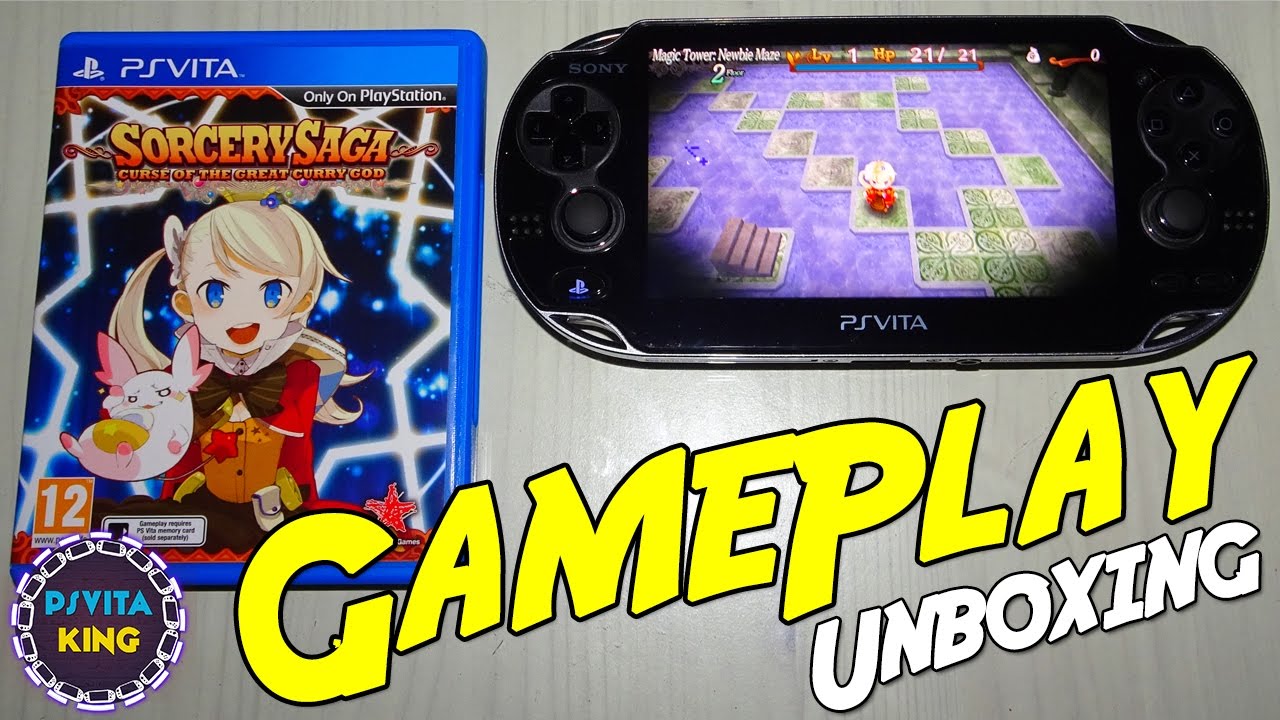 Sorcery Saga: Curse of the Great Curry God Vita GamePlay & Unboxing + Walkthrough
