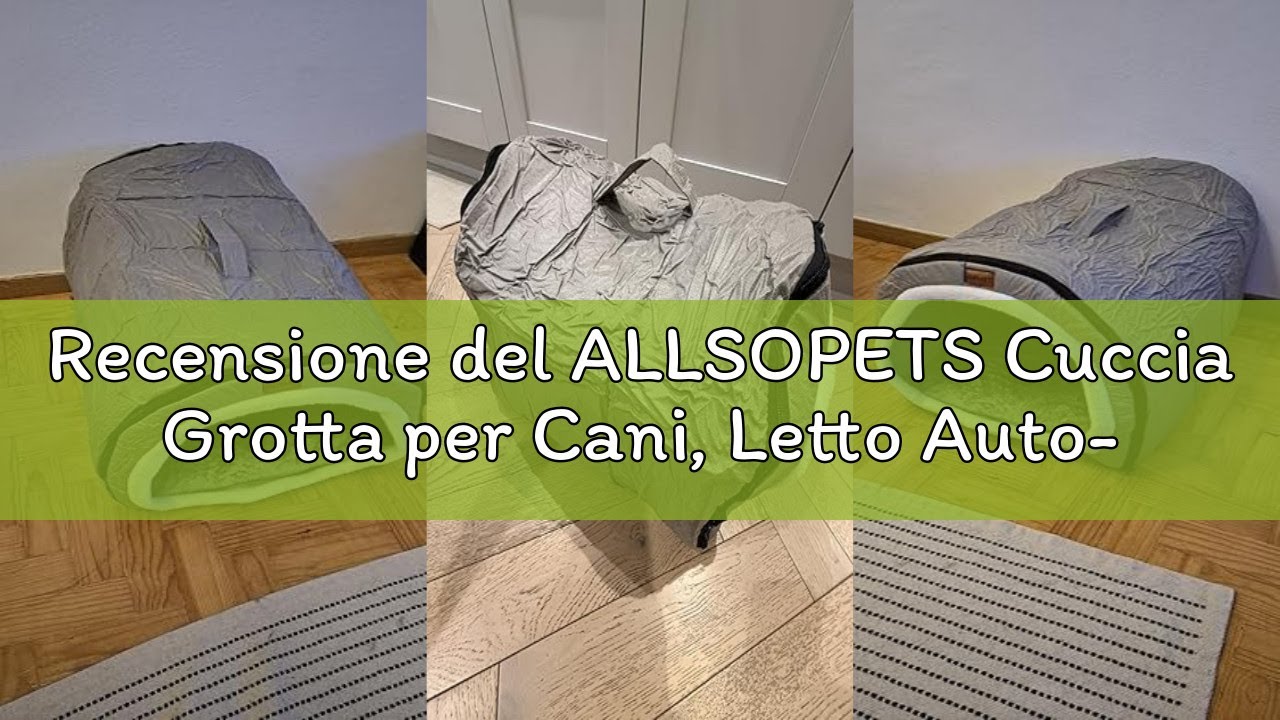 Recensione del ALLSOPETS Cuccia Grotta per Cani, Letto Auto-Riscaldante 2-in-1 Pieghevole per Gatti
