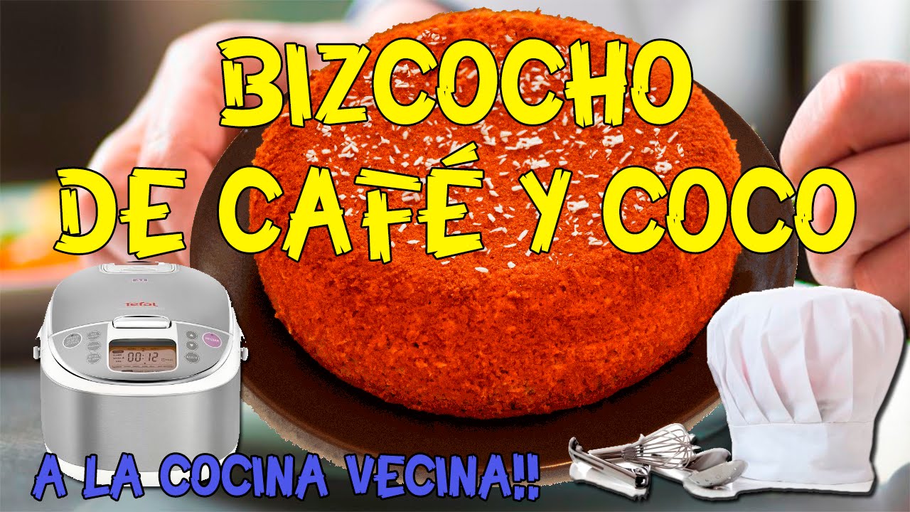 BIZCOCHO DE CAFÉ Y COCO Multicook Pro - receta muy fácil - A la cocina vecina