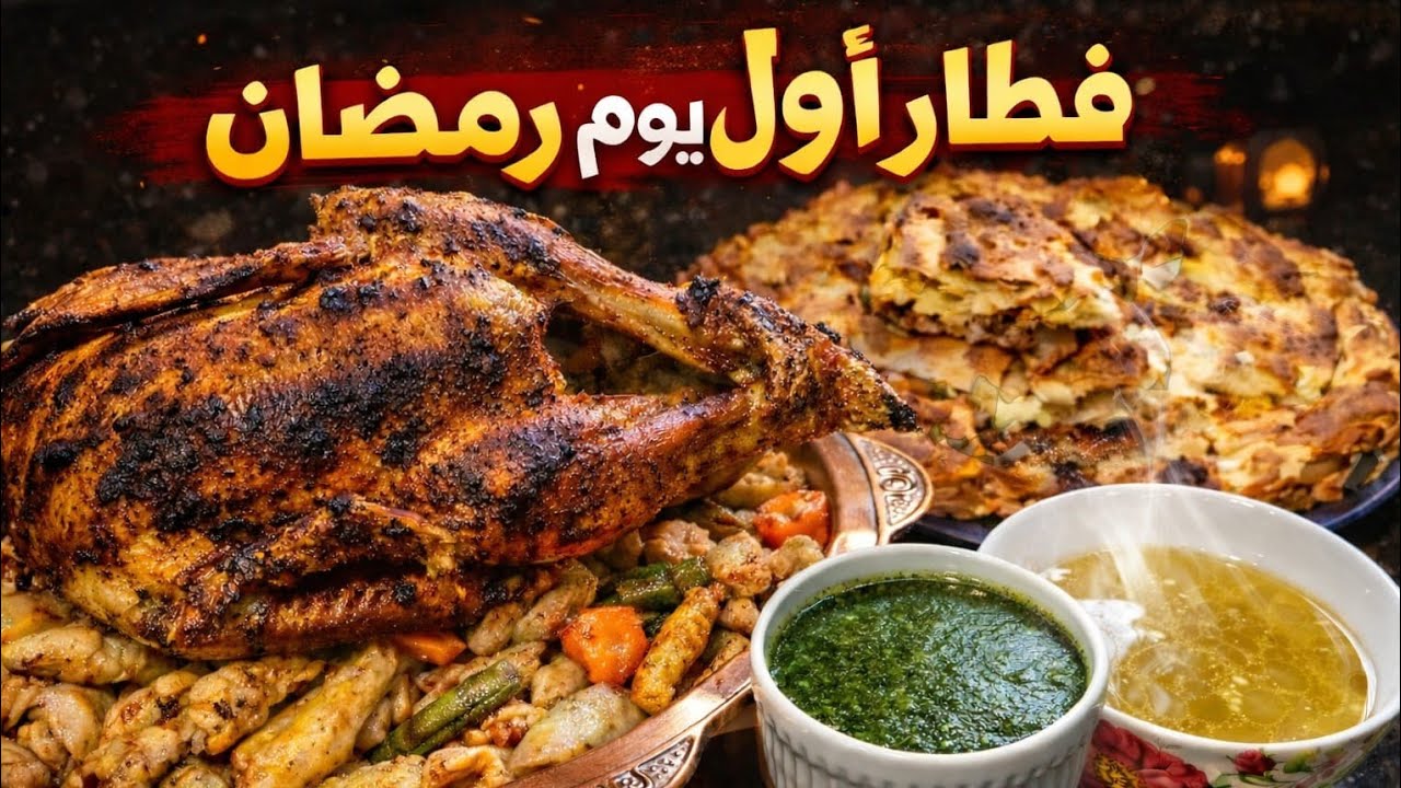 أسهل طريقة لعمل عزومة أول يوم رمضان كاملة 🔥 بط ورقاق ومحشي في البيت باسرار المطاعم✅