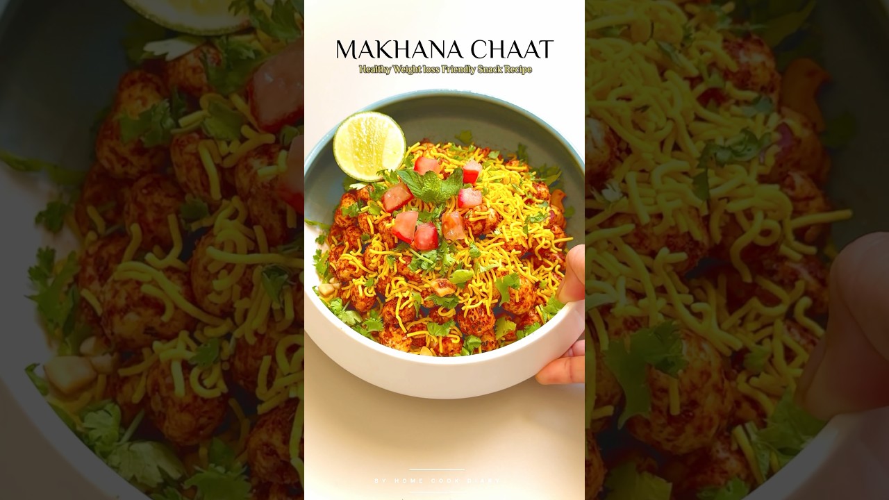 Healthy Makhana Chaat Recipe | Weight Loss Snack | Easy 5-Min Indian Chaat