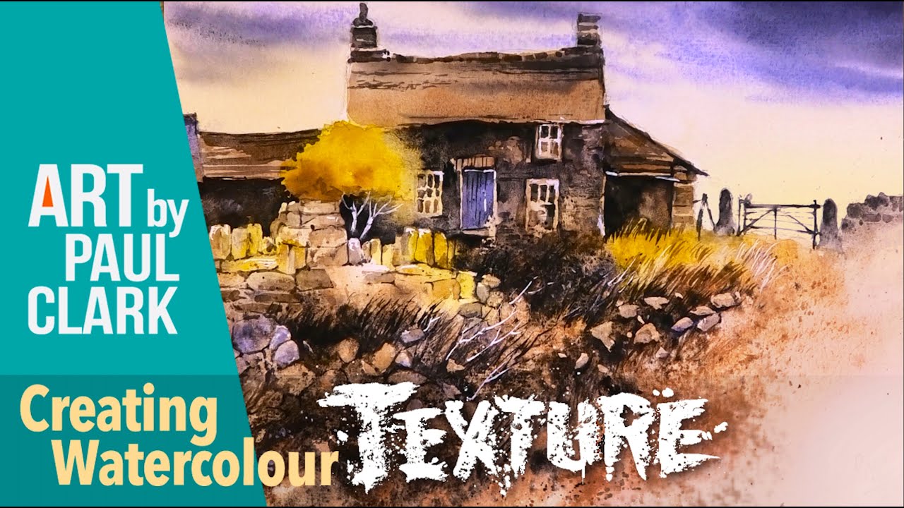 How to Paint an Old Cottage in Watercolour using Lots of Texture!